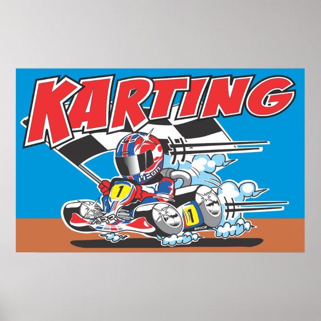 Póster Poster de Go Karting (Frente)