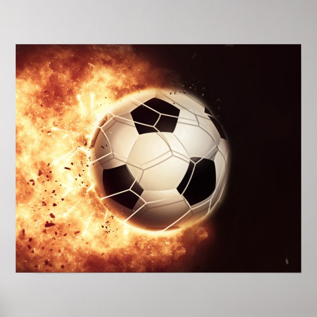 Póster Poster de gol de fútbol (Frente)