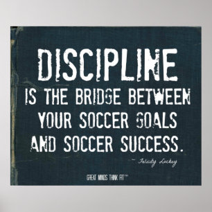 Póster Poster de goles de fútbol en despojado Denim 2005