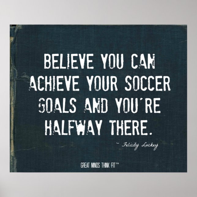 Póster Poster de goles de fútbol en despojado Denim 2010 (Frente)