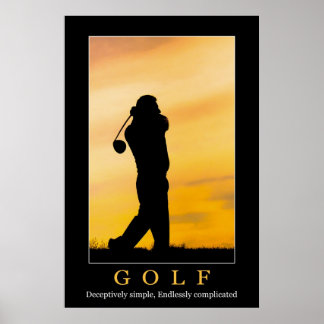 Póster Poster de golf