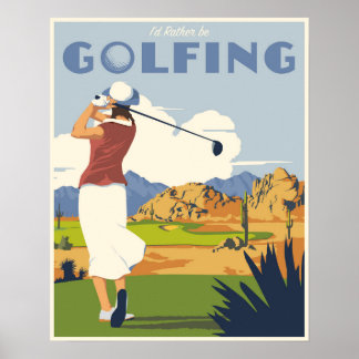 Póster Poster de golf