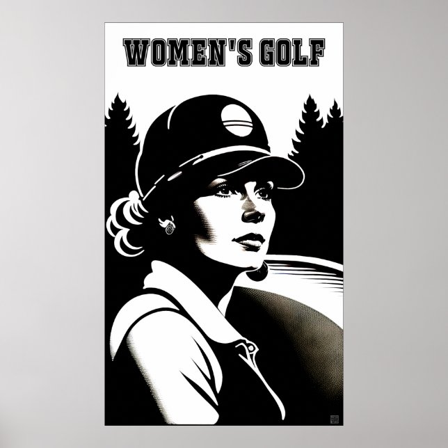 Póster Poster de Golf Femenino (Frente)