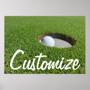 Póster Poster de golf personalizado