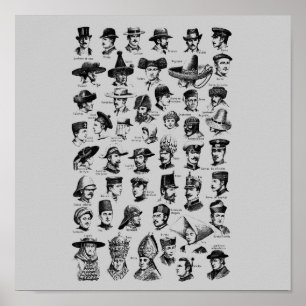 Póster Poster de Gorras de época