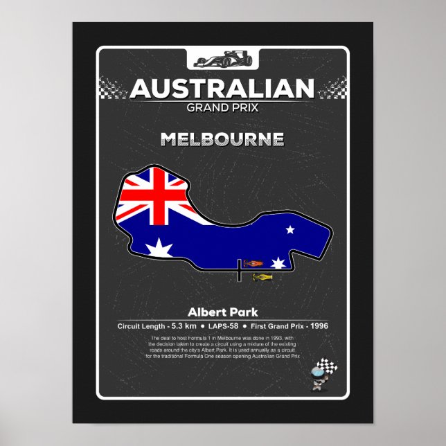 Póster Poster de GP de Australia (Frente)