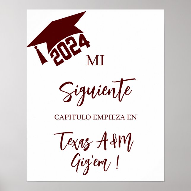 Póster poster de Graduación de 2024 (Frente)