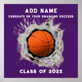 Póster Poster de Graduación de Becarios de Baloncesto par