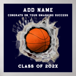 Póster Poster de Graduación de Becarios de Baloncesto par