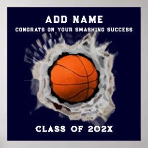 Póster Poster de Graduación de Becarios de Baloncesto par