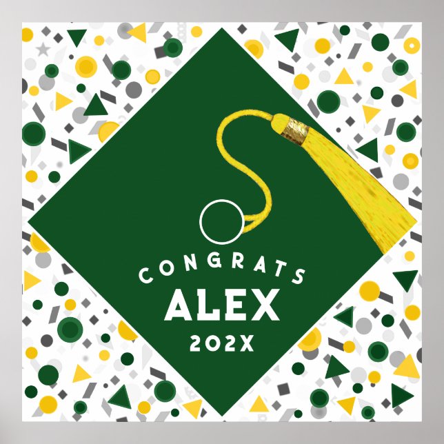 Póster Poster de Graduación de Felicitaciones (Frente)