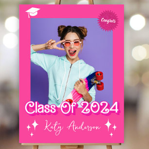 Póster Poster de Graduación de Muñecas Rosadas Retro Mali