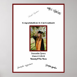 Póster Poster de Graduación Fotográfica para Invitados Fi