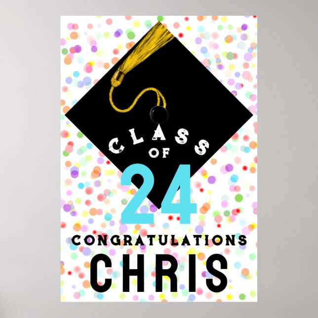 Póster poster de Graduación Personalizada (Frente)