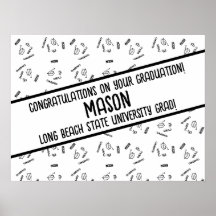 Poster de graduación personalizado