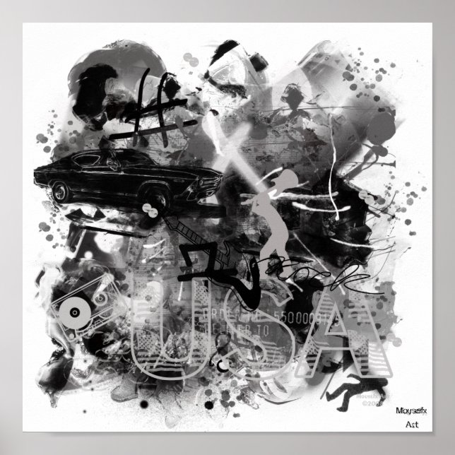 Póster Poster de graffiti (Frente)