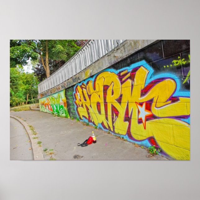 Póster Poster de graffiti (Frente)