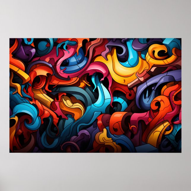 Póster Poster de graffiti (Frente)