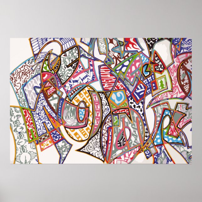 Póster Poster de graffiti (Frente)