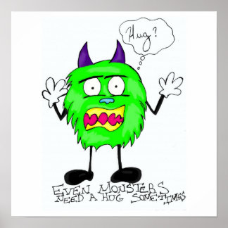 Póster Poster de grandes monstruos