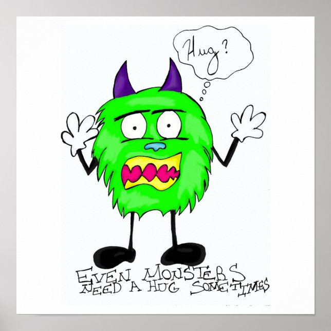 Póster Poster de grandes monstruos (Frente)