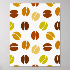 Póster Poster de granos de café