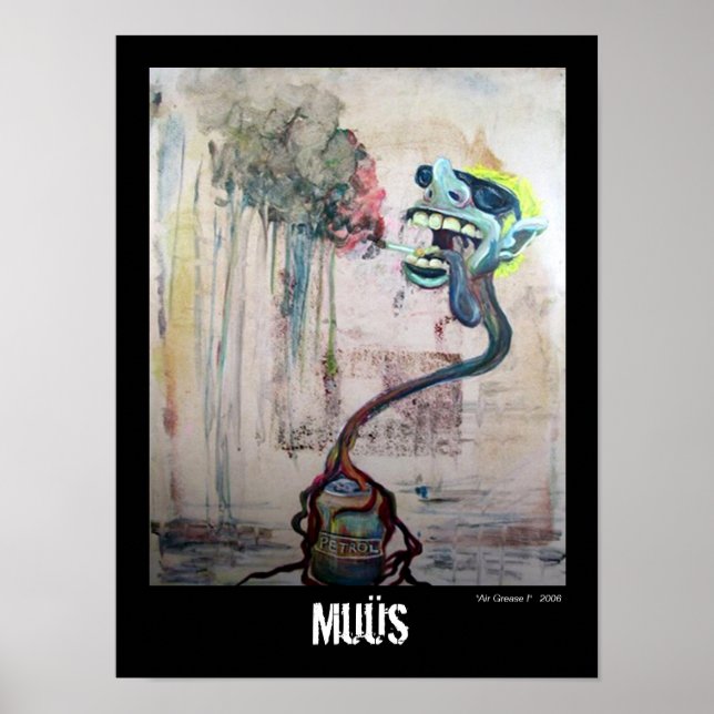 Póster Poster de grasa de aire I (Frente)