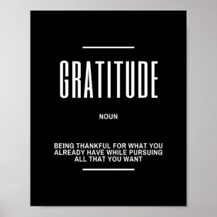 Póster Poster de gratitud