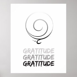 Póster Poster de gratitud