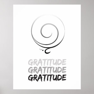 Póster Poster de gratitud