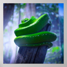 Póster Poster de Green Tree Python (A)