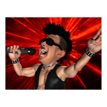 Poster de gritos y vigas láser locos