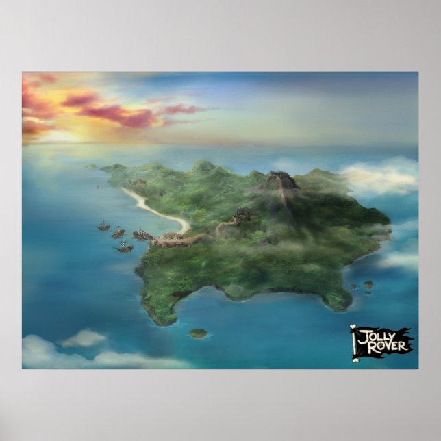 Póster Poster de Groggy Island (Frente)