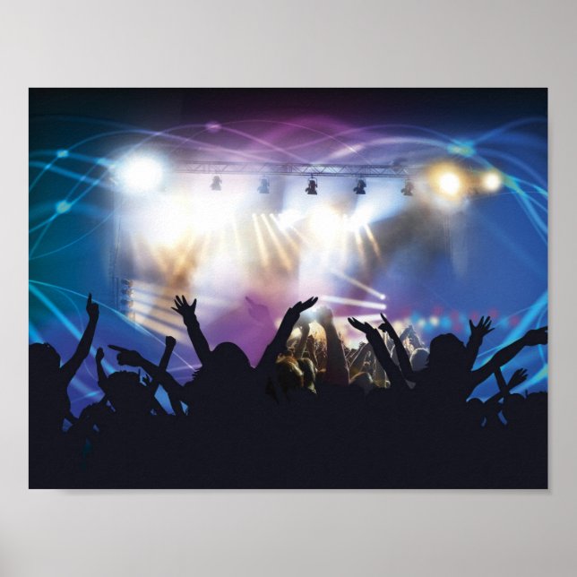 Póster Poster de grupo de conciertos (Frente)