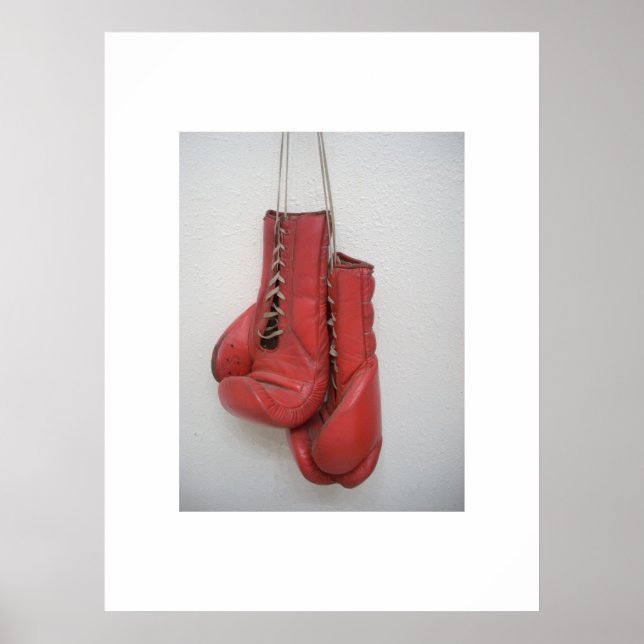 Póster Poster de guantes de boxeo (Frente)