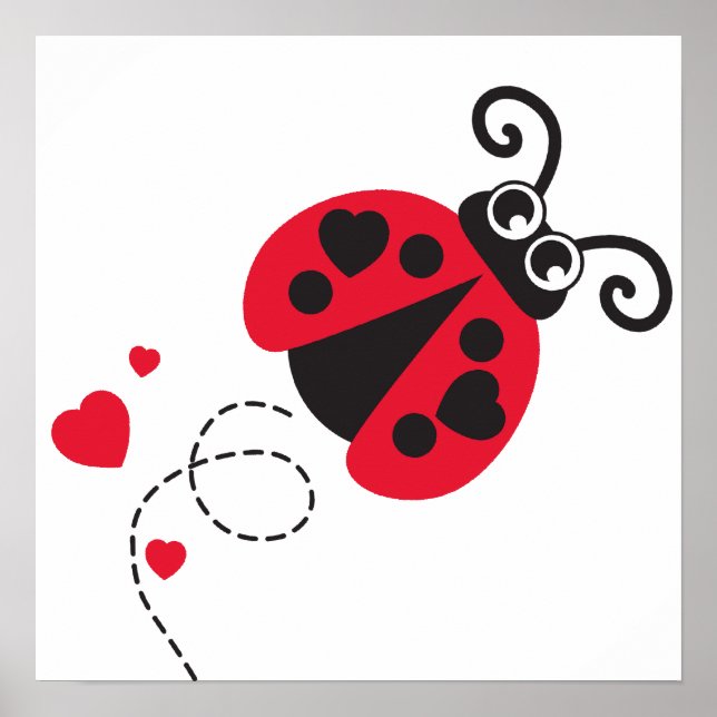 Póster Poster de guardería infantil de niños de ladybug r (Frente)