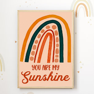 Póster Poster de guardería para niños arcoiris