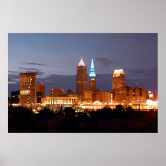 Póster Poster de Guay Blue Cleveland Ohio (sin texto)