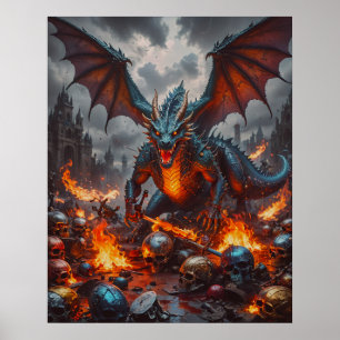 Póster Poster de Guerra Dragon