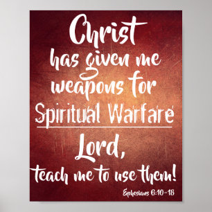 Póster Poster de guerra espiritual