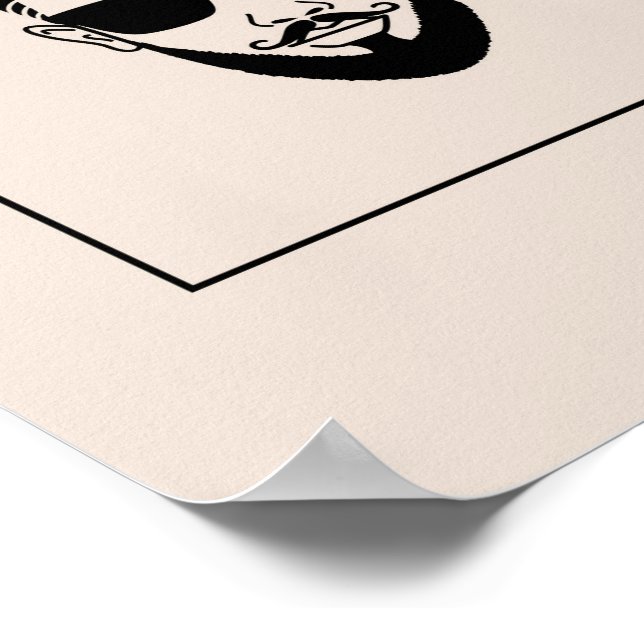 Póster poster de guía de estilo barba (Esquina)