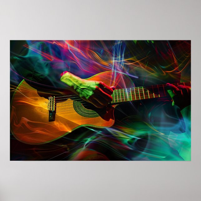 Póster Poster de guitarra (Frente)