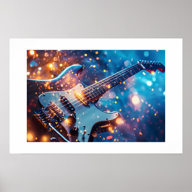 Póster Poster de guitarra (Frente)