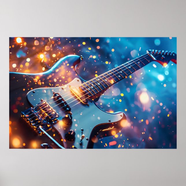 Póster Poster de guitarra (Frente)
