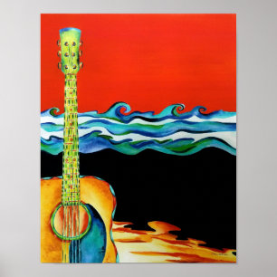 Póster Poster de guitarra
