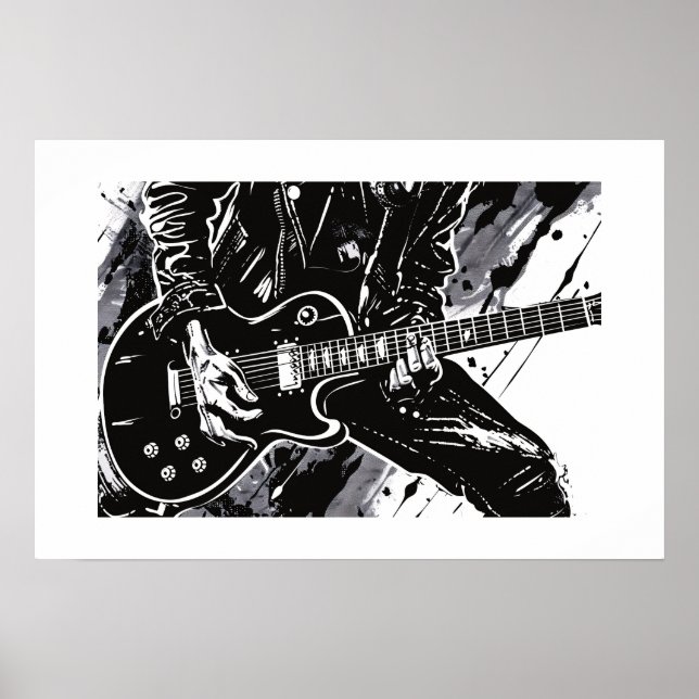 Póster Poster de guitarra (Frente)