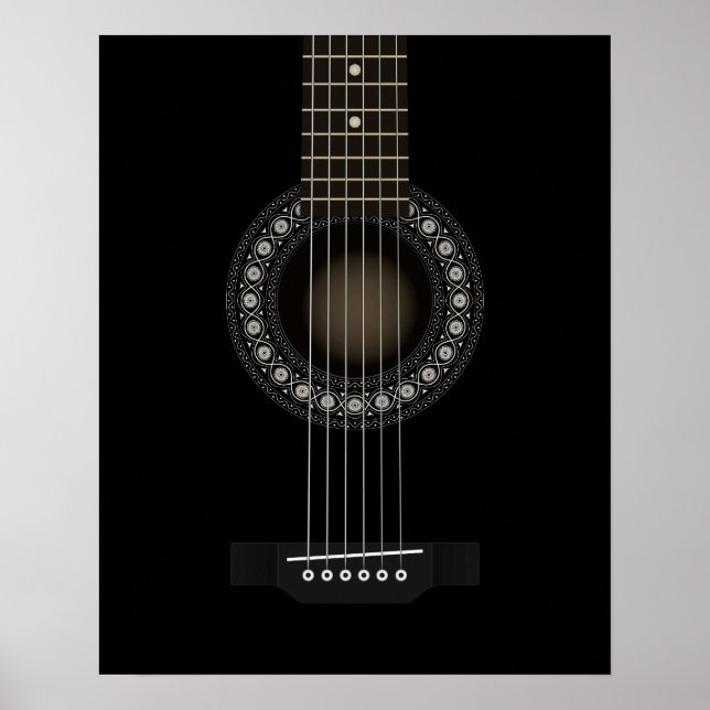 Póster Poster de guitarra acústica (Frente)