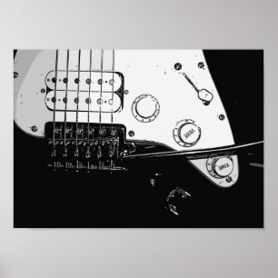 Póster Poster de guitarra eléctrica