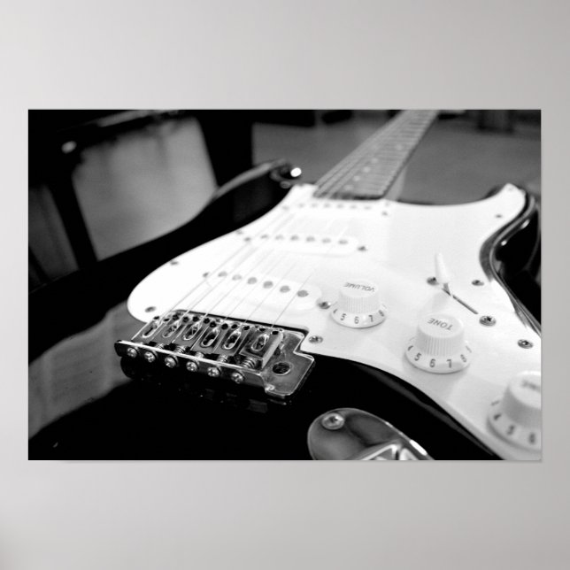 Póster Poster de guitarra eléctrica (Frente)