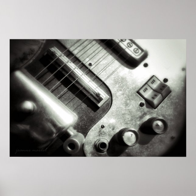 Póster Poster de guitarra eléctrica (Frente)